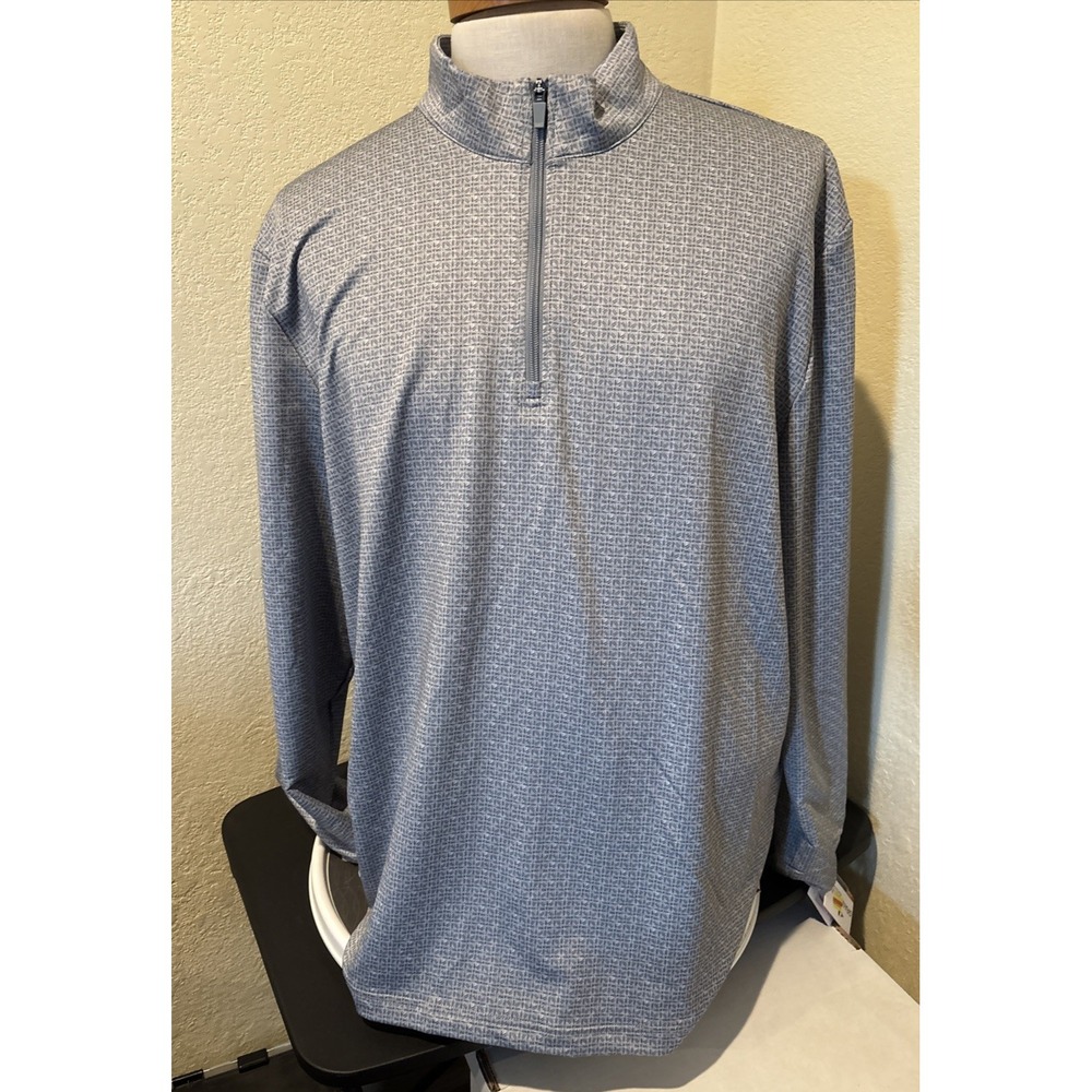 Grand Slam Performance 1/4 Zip Pullover Jacket Gray Flagstone Mens Size XL